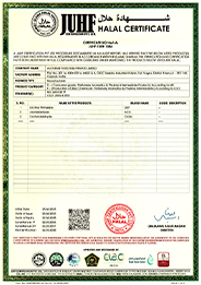 JUHF Halal Certificate